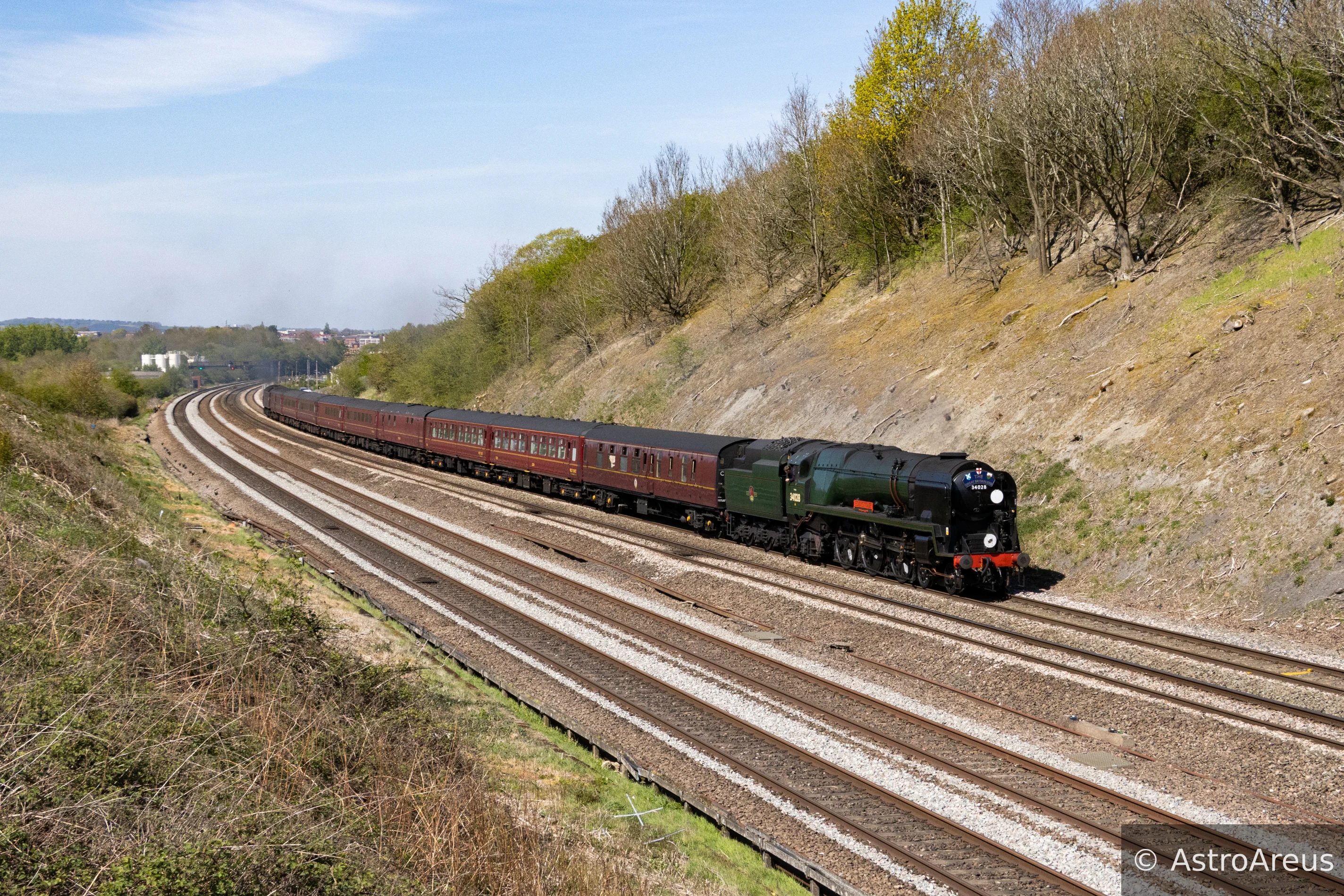 34028 Eddystone at Hasland