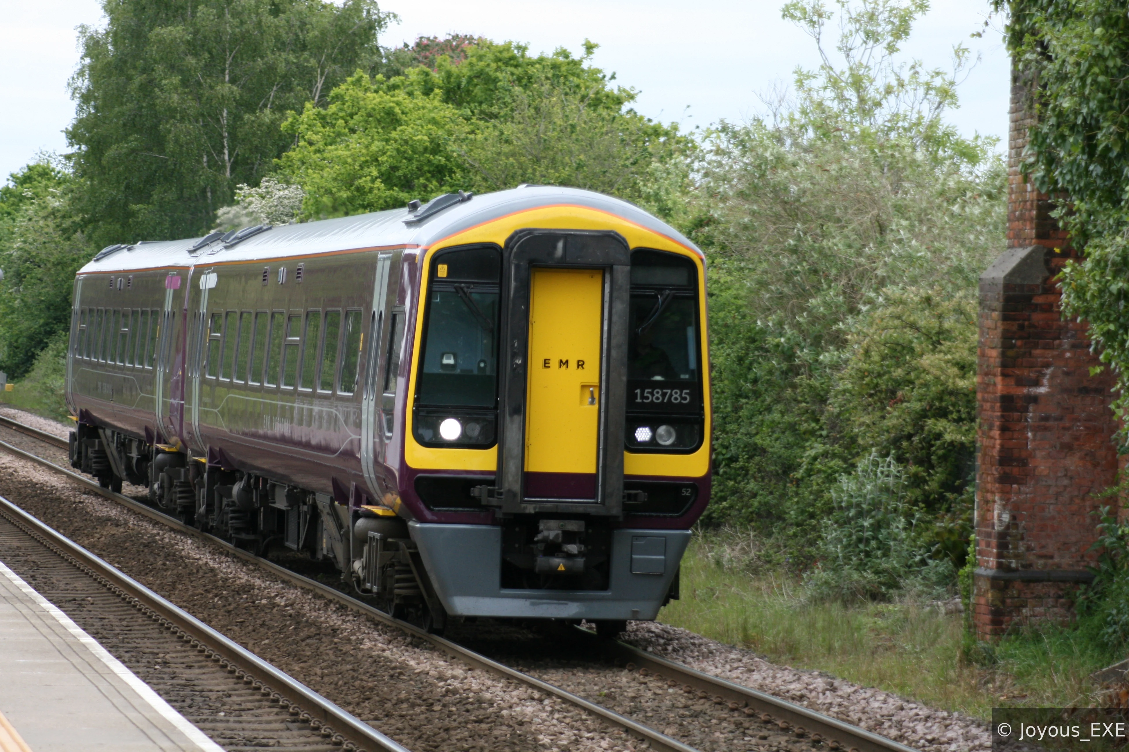 158785 at Attleborough Station, Norfolk